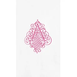 Caspari Antique Ornate Single Initial Personalized Guest Towel Napkins