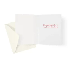 Cat And Dog At Window Petite Boxed Christmas Cards - includes 15 cards & envelopes