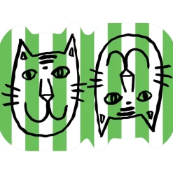 Cat Sketches Striped Pet Favors - 1 per Package