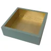 Celadon With Gold Lacquer Cocktail Napkin Holder