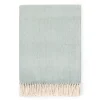 Celine Herringbone Throw in Slate Blue