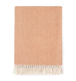 Celine Herringbone Throw in Paprika