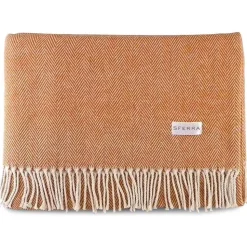 Celine Herringbone Throw in Paprika