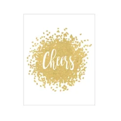 Cheers Script Gold Foil Enclosures 4 Pk Gallery