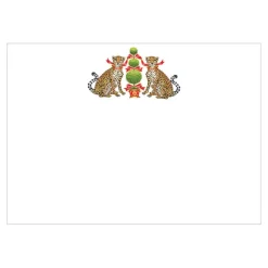 Cheetahs And Topiary Correspondence Cards - 12 Per Package