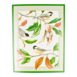 Chickadee And Magnolia Large Boxed Christmas Cards - includes 15 cards & envelopes