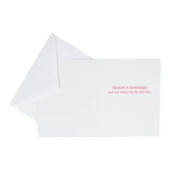 Chickadees And Berry Branches A-Size Boxed Christmas Cards - 15 Cards And Envelopes