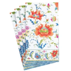 Chinese Ceramic Paper Guest Towel Napkins in White - 15 Per Package