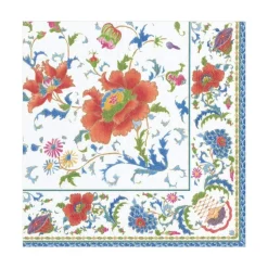 Chinese Ceramic Paper Luncheon Napkins in White - 20 Per Package