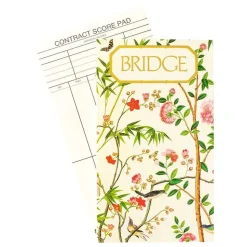 Chinese Wallpaper Bridge Score Pad in Blue - 1 Each