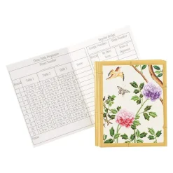 Chinese Wallpaper Bridge Tally Sheets in Blue - 12 Per Package