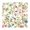Chinese Wallpaper Paper Luncheon Napkins in Cream - 20 Per Package