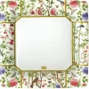 Chinese Wallpaper Square Paper Dinner Plates in Cream - 8 Per Package