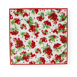 Christmas Berry Paper Luncheon Napkins in Red - 20 Per Package