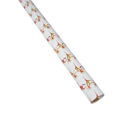 Christmas Can Can Ivory Gift Wrapping Paper - 30" x 8'
