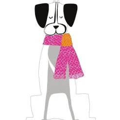 Christmas Canines Decorative Die-Cut Gift Tag - 4 Per Package