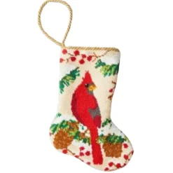 Christmas Cardinal Bauble Stocking