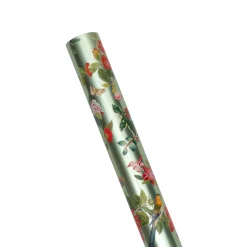 Christmas Chinoiserie Celadon Foil Roll Wrap - includes 1 Roll Wrap