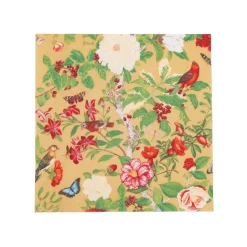 Christmas Chinoiserie Gold Cocktail Napkins - includes 12 Cocktail Napkins