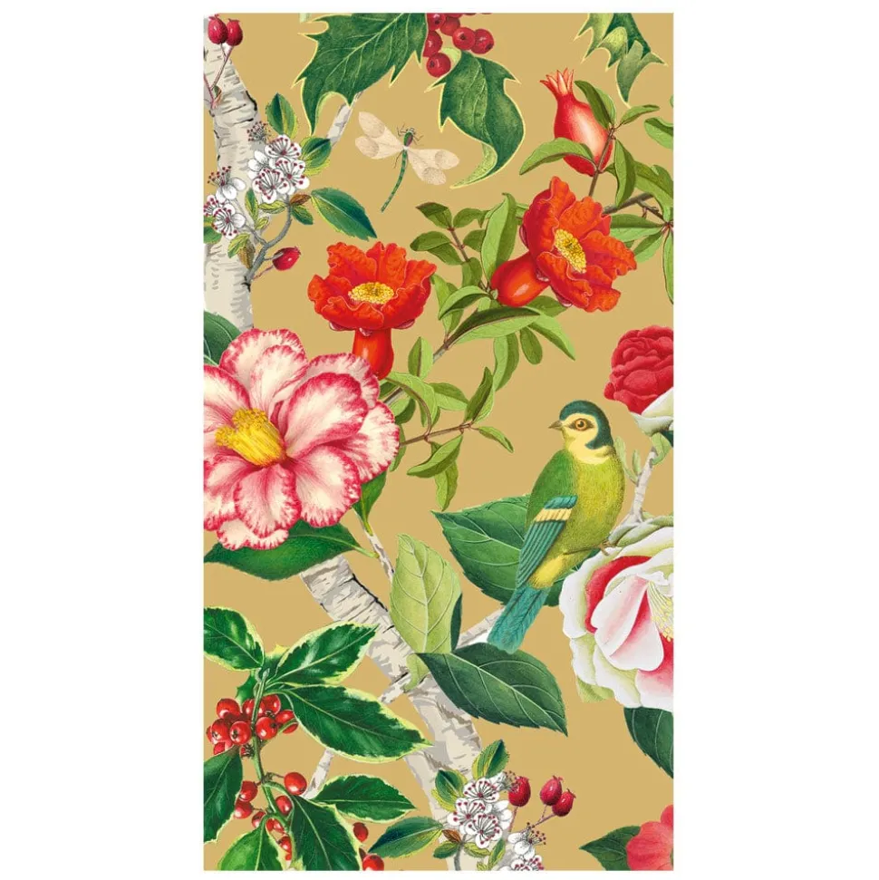 Christmas Chinoiserie Gold Guest Towels - includes 15 Guest Towels
