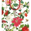 Christmas Chinoiserie Large Gift Bag 10"L x 4.75"W x 11.75"H - includes 1 bag