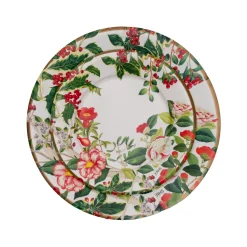 Christmas Chinoiserie Paper Dinner Plates - includes 8 Paper Dinner Plates