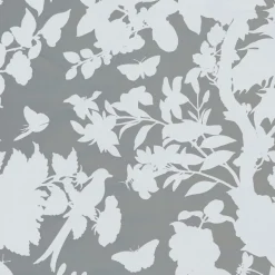 Christmas Chinoiserie Silv & Wht Foil Roll Wrap - includes 1 Roll