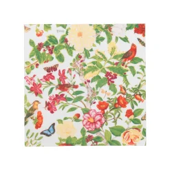 Christmas Chinoiserie White Cocktail Napkins - includes 20 Cocktail Napkins