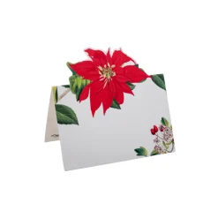 Christmas Chinoiserie White Place Cards - includes 8 Cards