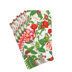 Christmas Chinoiserie White Guest Towels - includes 15 Guest Towels