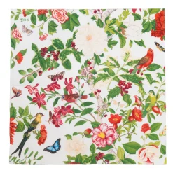 Christmas Chinoiserie White Luncheon Napkins - includes 20 Luncheon Napkins