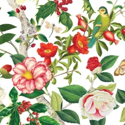 Christmas Chinoiserie White Dinner Napkins - includes 20 Dinner Napkins