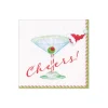 Christmas Cocktail Cheers! Paper Cocktail Napkins - 20 Per Package