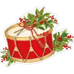 Christmas Concert Decorative Die-Cut Gift Tag - 4 Per Package