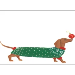Christmas Dachshund Place Cards - 8 Per Package