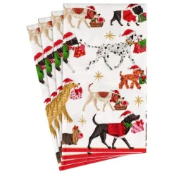 Christmas Delivery Paper Guest Towel Napkins in White - 15 Per Package