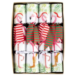 Christmas Flamingos Christmas Crackers-10 Inch Long/8In
