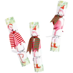 Christmas Flamingos Christmas Crackers-10 Inch Long/8In
