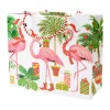 Christmas Flamingos Large Gift Bag - 1 Each