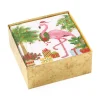 Christmas Flamingos Paper Cocktail Napkins - 40 Per Box