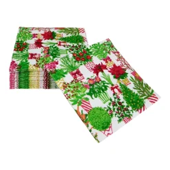 Christmas Flower Market Cocktail Napkins - 20 Per Package
