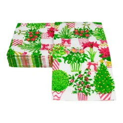 Christmas Flower Market Guest Towel Napkins - 15 Per Package