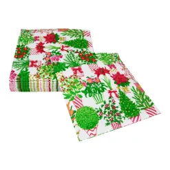 Christmas Flower Market Luncheon Napkins - 20 Per Package