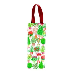 Christmas Flower Market Wine & Bottle Gift Bags - 1 Each