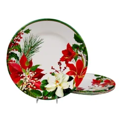 Christmas Garden Dinner Plates - 8 Per Package