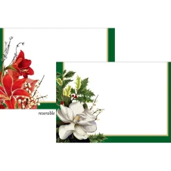 Christmas Garden Foil Place Cards - 8 Per Package