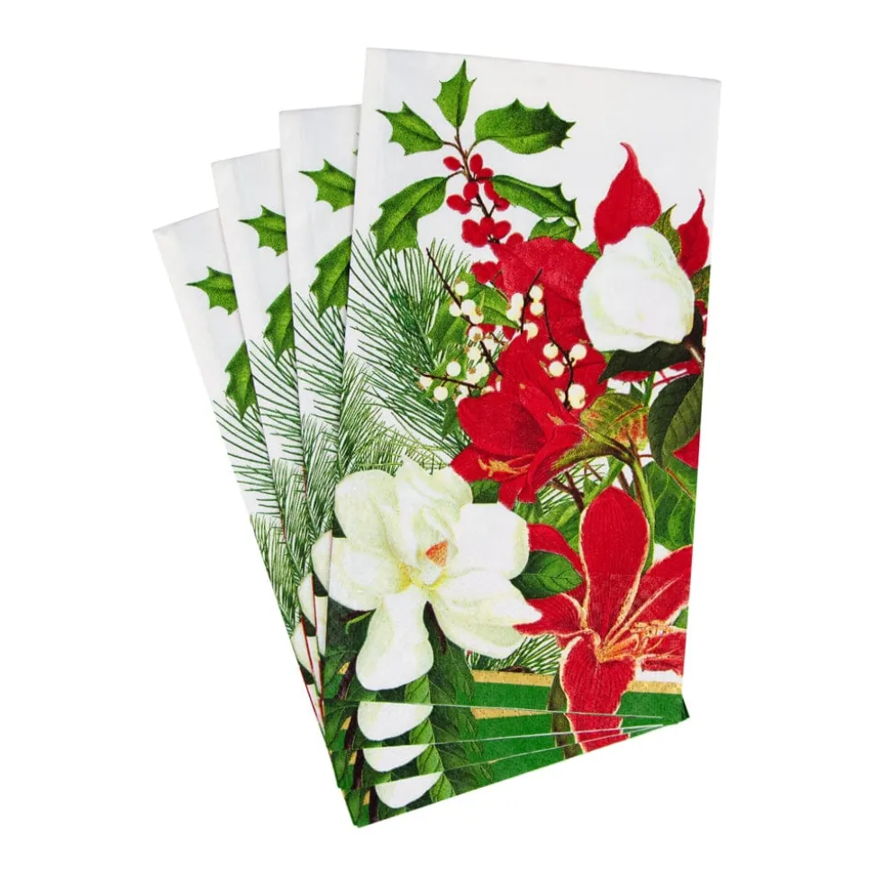 Christmas Garden Guest Towel Napkins - 15 Per Package