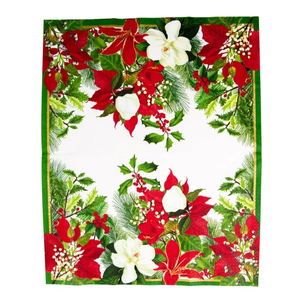 Christmas Garden Guest Towel Napkins - 15 Per Package