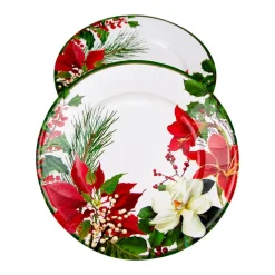 Christmas Garden Salad & Dessert Plates - 8 Per Package