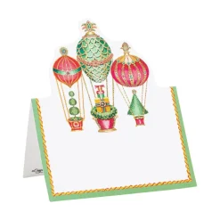 Christmas in the Air Die-Cut Place Cards - 8 Per Package